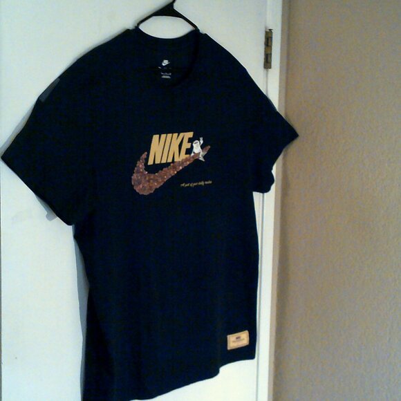 NIKE SPORTSWEAR "Coffee Cup Man Tee" MEN'S BLACK BROWN T-SHIRT XL DX1075-010 - Picture 6 of 9